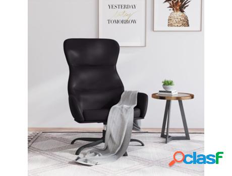 Sillón VIDAXL de relax Negro (Cuero artificial - 70 x 77 x