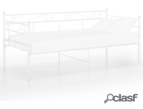 Sofá Cama VIDAXL 324768 (Blanco - Metal - Compatible con