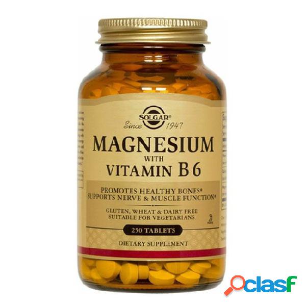 Solgar Magnesio con Vitamina B6 Comprimidos x250