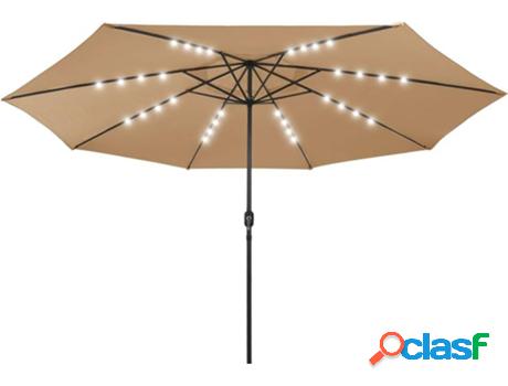Sombrilla VIDAXL (Gris Topo - Poliéster - 400 cm)