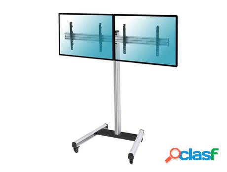 Soporte de suelo con ruedas para 2 TV 50"-55", Altura 175 cm