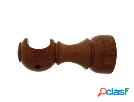 Soporte madera liso abierto 20x 88 mm. nogal
