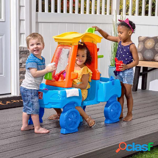 Step2 Mesa de agua Car Wash Splash Center multicolor
