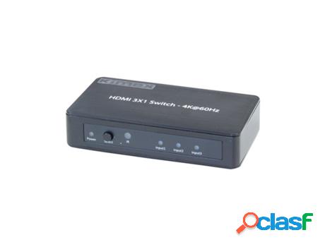 Switcher 3 entradas- 1 salida HDMI2.0 HDCP2.2 4K60HZ