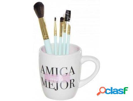 Taza HOGAR Y MÁS Con Pincele Friend (9,5x9,5 cm - ceramica