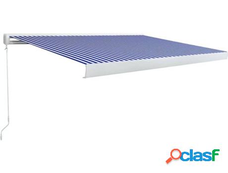 Toldo VIDAXL 16 Manual (Azul - Tela - 350x250 cm)