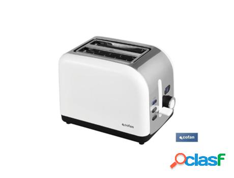 Tostador 2 rebanadas modelo zorita color blanco/acero
