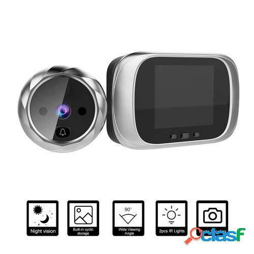 Visor de puerta digital Mirilla Cámara de puerta Timbre de