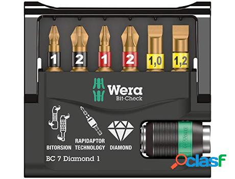 Wera Bit-Check 7 Diamond 1 BiTorsion Mixed Set de 7 pz PH SL