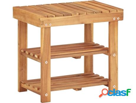 Zapatera VIDAXL (Marrón - Madera - 50 x 32 x 45 cm)