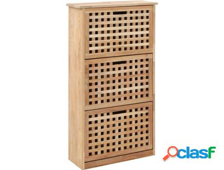 Zapatera VIDAXL (Marrón - Madera - 55 x 20 x 104 cm)