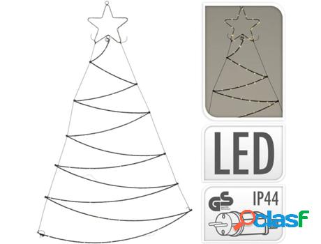 Árbol de Navidad AMBIANCE con 125 luces LED (Negro -