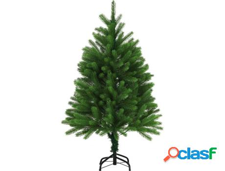 Árbol de Navidad VIDAXL con Hojas Realistas (Verde - 75x120