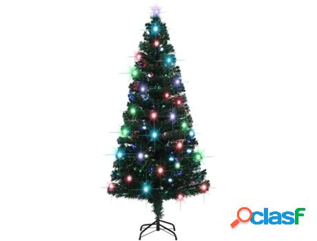 Árbol de Navidad VIDAXL con Soporte y Luces LED (Verde -