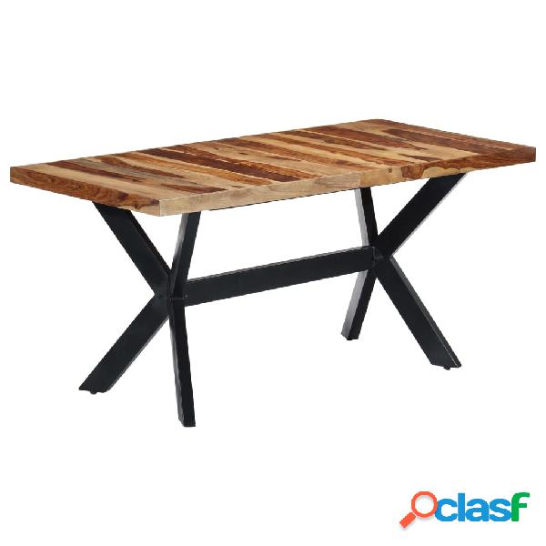 vidaXL Mesa de comedor de madera maciza de sheesham