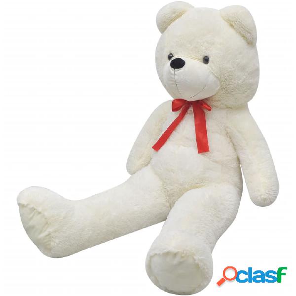 vidaXL Oso de peluche XXL blanco 135 cm