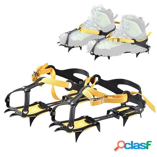 10 dientes crampones tacos de tracción invierno nieve botas