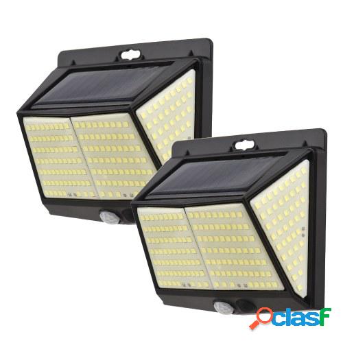 228LED Luz de pared solar PIR Luces con sensor de movimiento