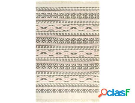Alfombra VIDAXL Impreso Rectangular (Rosa - 160x230 cm -