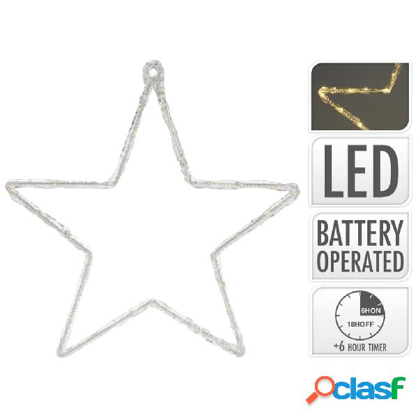 Ambiance Luz de Navidad estrella con 36 LEDs 41,5x40,5 cm