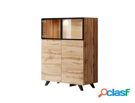 Aparador MÓVEIS BONITOS alto modelo Viena A1 alto roble y