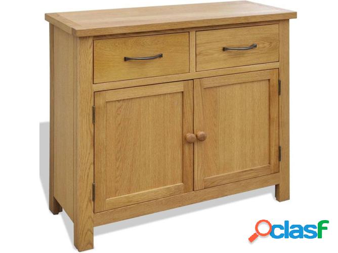 Aparador VIDAXL Madera roble maciza (90x33,5x83 cm)