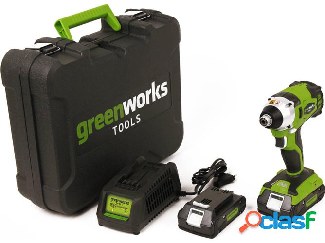 Atornillador de Impacto GREENWORKS GD24ID