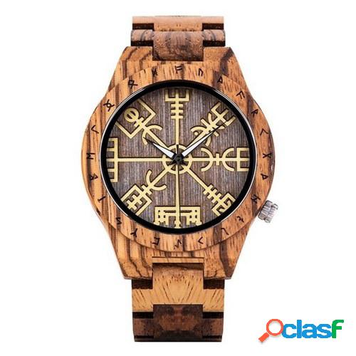 BOBO BIRD Reloj de madera para hombre Cronógrafo con