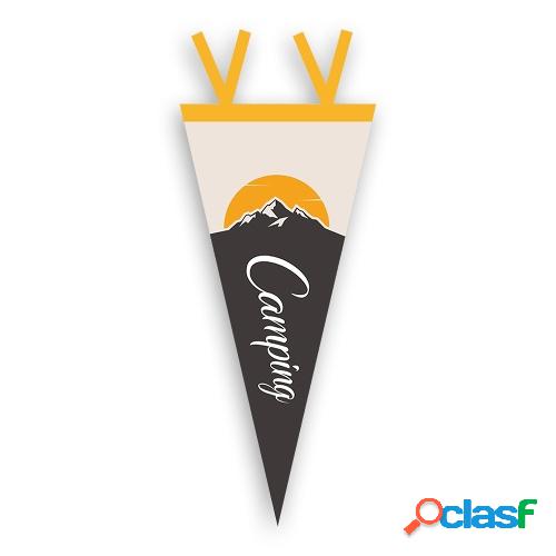 Bandera de campamento al aire libre Banderín Equipo de