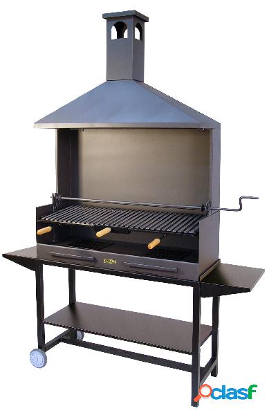 Barbacoa de Carbón y Leña Imex El Zorro bandeas metálicas