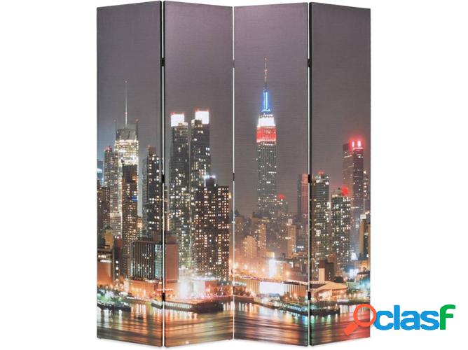 Biombo plegable VIDAXL Nova Iorque de noche (160x170 cm)