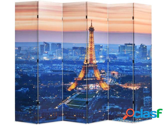 Biombo plegable VIDAXL Paris a noche (228x170 cm)