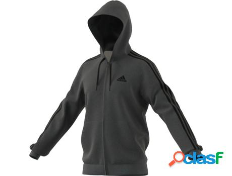 Blusa con Capuz Adidas Essentials Fleece 3-Bandes Full-Zip