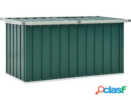 Caja de Almacenaje VIDAXL (Verde - Acero - 129 x 67 x 65 cm)