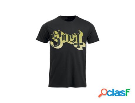 Camiseta GHOST Logo Infantil (Negro - Algodón - 128)