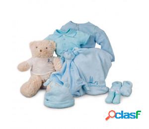 Canastilla bebé soft plena azul