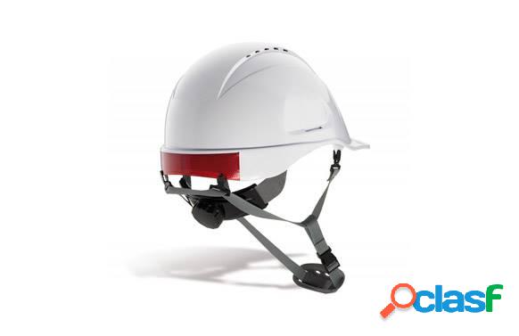 Casco Proteccion con Barbuquejo Steelpro MOUNTAIN BLANCO