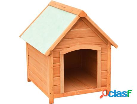 Caseta para Perros VIDAXL (Marrón - 72x85x82cm - Madera)