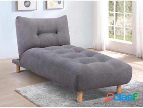 Chaiselongue VENTE UNIQUE Vincent (Tejido - Gris - 85x183x84