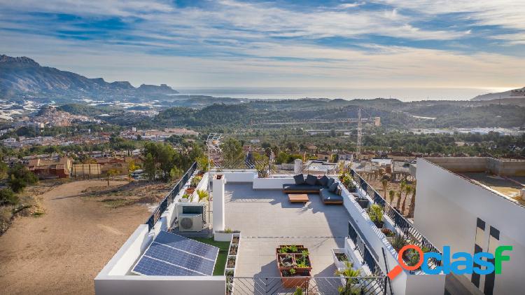 Chalets independientes a estrenar con vistas al mar en Polop