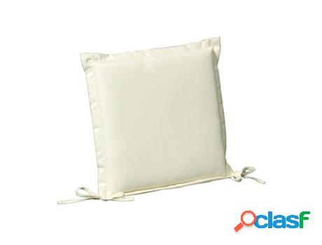 Cojín para silla 43x43x5 cm. beige desenfundable