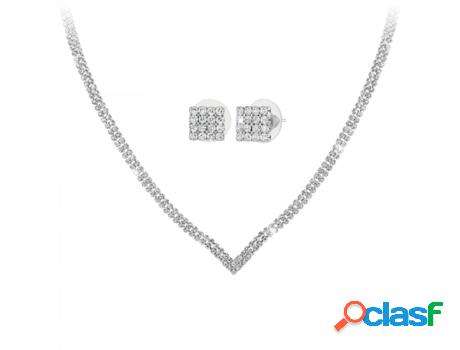 Collar SC_CRYSTAL Mujer (Ródio - 34 cm)