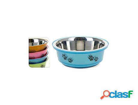 Comedero inoxidable color 14cm surtido