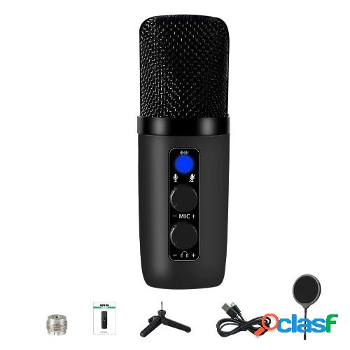 Condensador de micrófono USB RGB 192KHz / 24bit Micrófono