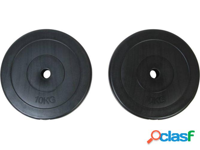Conjunto de 2 Discos VIDAXL (20 Kg)