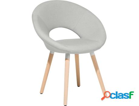 Conjunto de 2 Silla de Comedor Roslyn (Gris - Poliéster