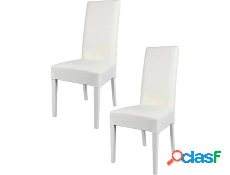 Conjunto de 2 Sillas T M C S Luisa (Blanco - Asiento Blanco