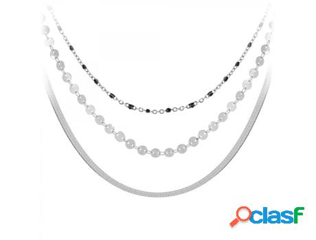 Conjunto de Collares SC_BOHEME (Acero - 35cm)