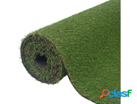 Césped artificial VIDAXL Verde (Polipropileno - 1x2 m/20