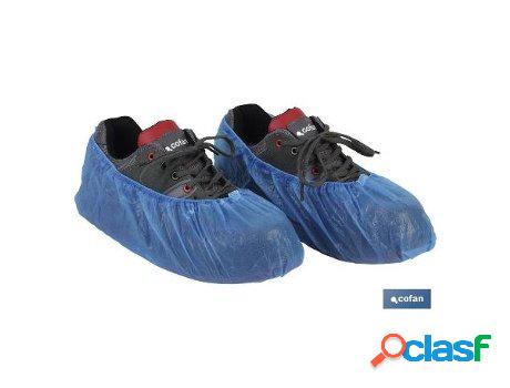 Cubrezapato azul cpe caja 100 unid.